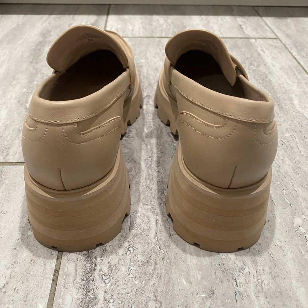Marc Fisher Latika Platform Slip-On Lug Sole Ivory Loafers Women's Size 8.5M - Picture 6 of 8